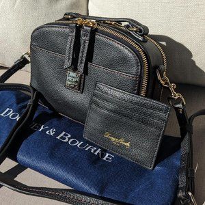 Dooney & Bourke Black Pebble Leather Belvedere Ambler Crossbody Bag ✨NWOT!!✨